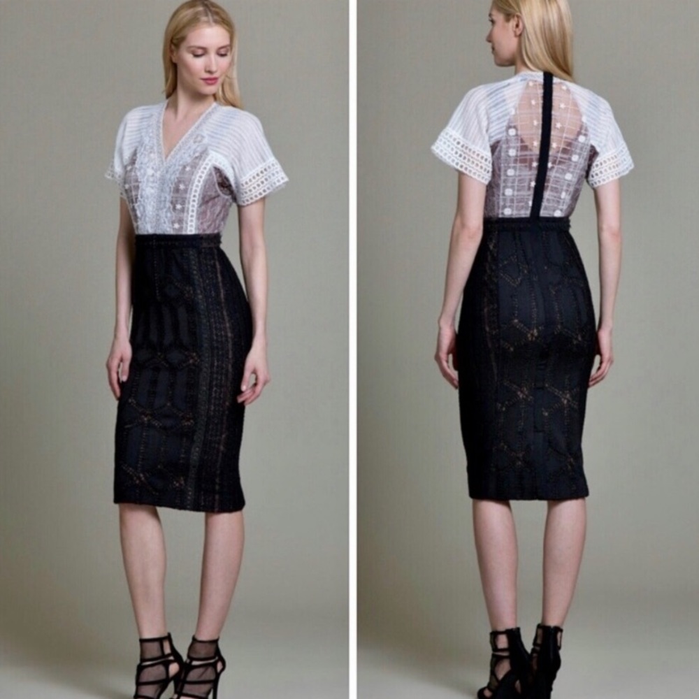NWT Anthropologie Byron Lars Mascara Column Dress 00P